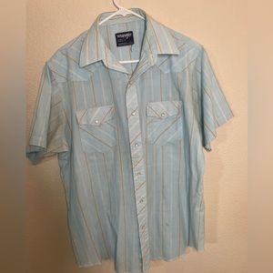 Short sleeve wrangler pearl snap